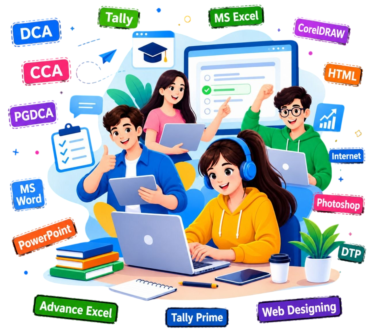 Sharda Test Students Practice