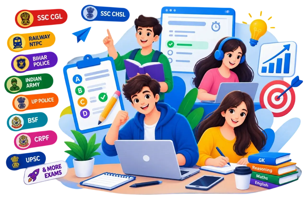 Sharda Test Students Practice